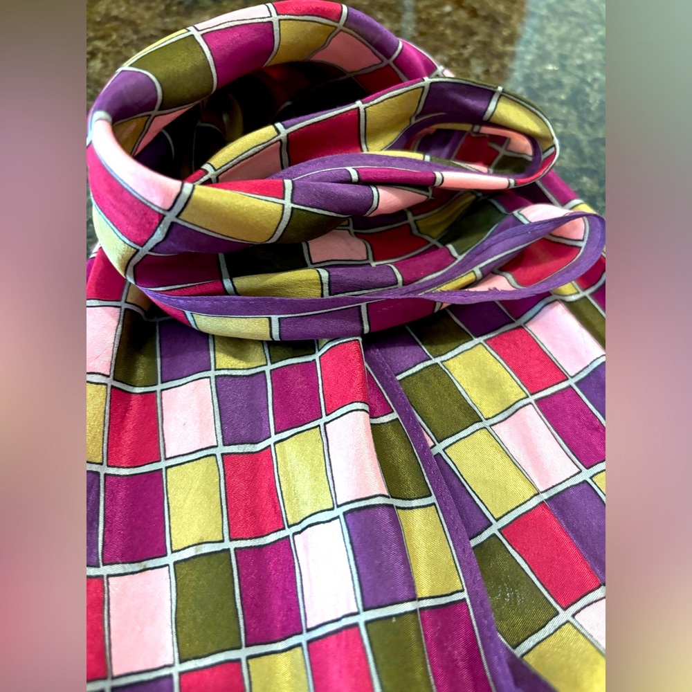 Vintage Oscar De La Renta Silk Scarf